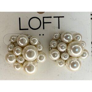 LOFT Pearl Cluster Earrings